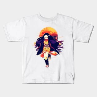 Nezuko Retro Art Kids T-Shirt